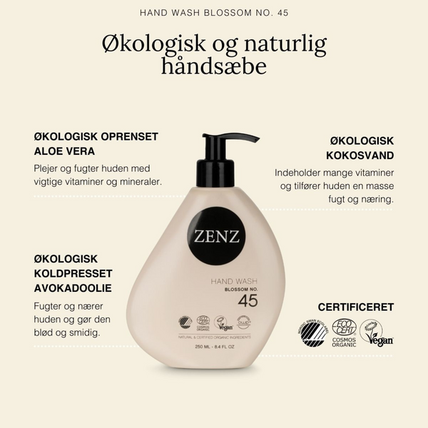 Naturlig og økologisk håndsæbe med en skøn duft af sommerblomster.  | ZENZ Organic