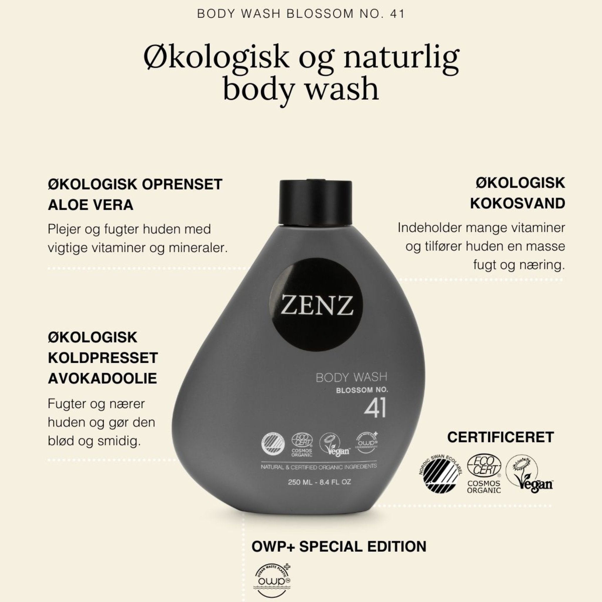 Body Wash Blossom no. 41 (250 ml) - ZENZ Organic Products (DK)