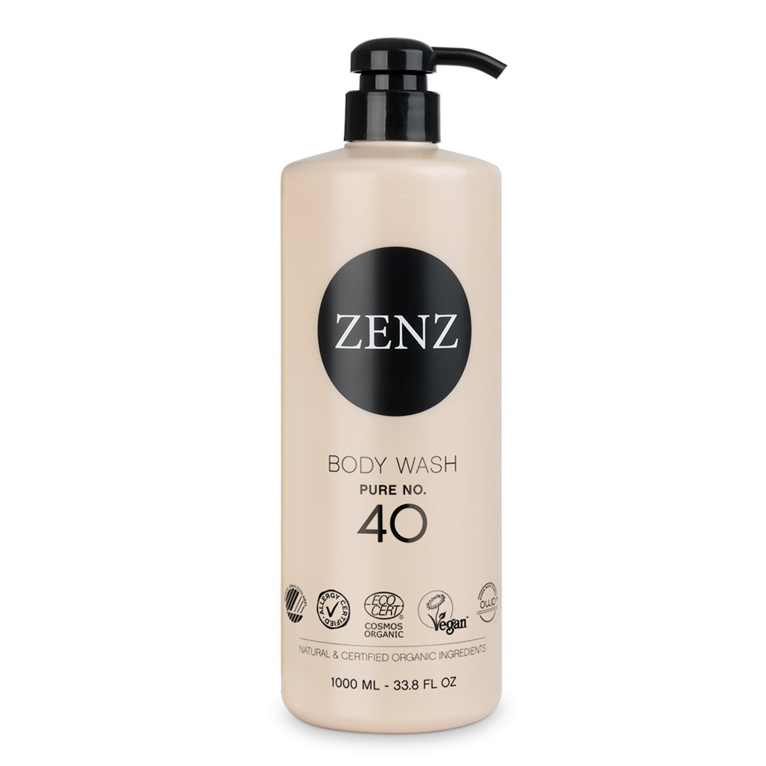 Body Wash Pure no. 40 (1000 ml) - ZENZ Organic Products (DK)