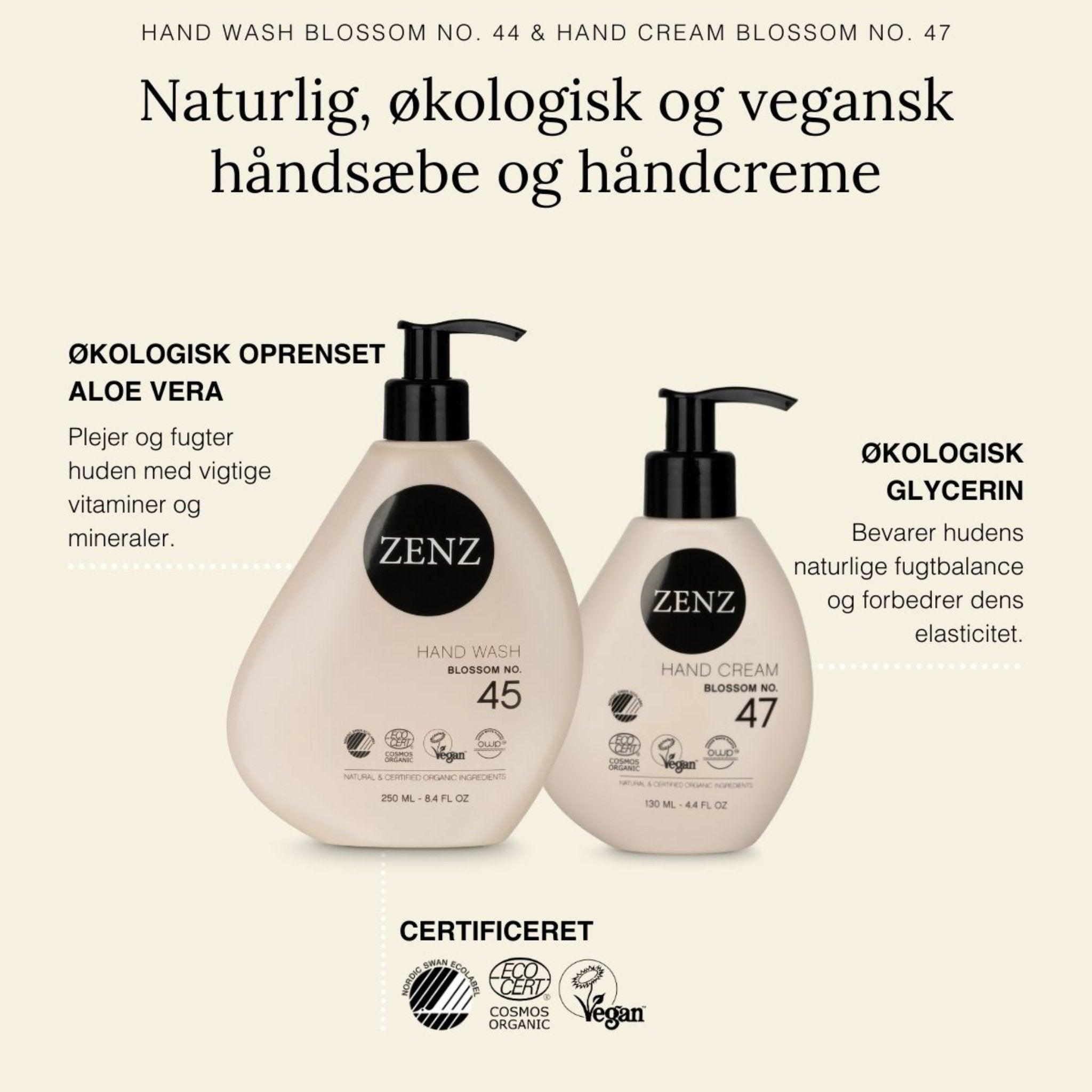 Hand Cream Blossom no. 47 (130 ml) - ZENZ Organic Products (DK)