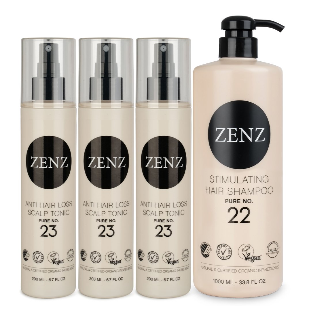 Stor pakke | Stimulerende hårvækstserie - ZENZ Organic Products (DK)